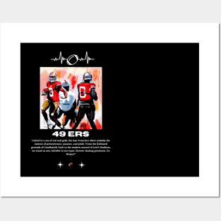 49 ers graphic design, funny 49 ers victor illustration design Posters and Art